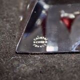 Ancient sevre crystal ashtray Air France 1970