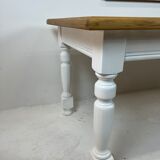 Ivory white base farmhouse table