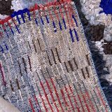 Moroccan carpet Boucherouite colored - 98 x 170 cm