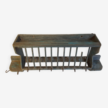 Old wall shelf - Burmese teak rack - 63 x 14 x 23 cm