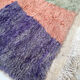 Moroccan Berber carpet Boujaad with colorful flats 243x140cm