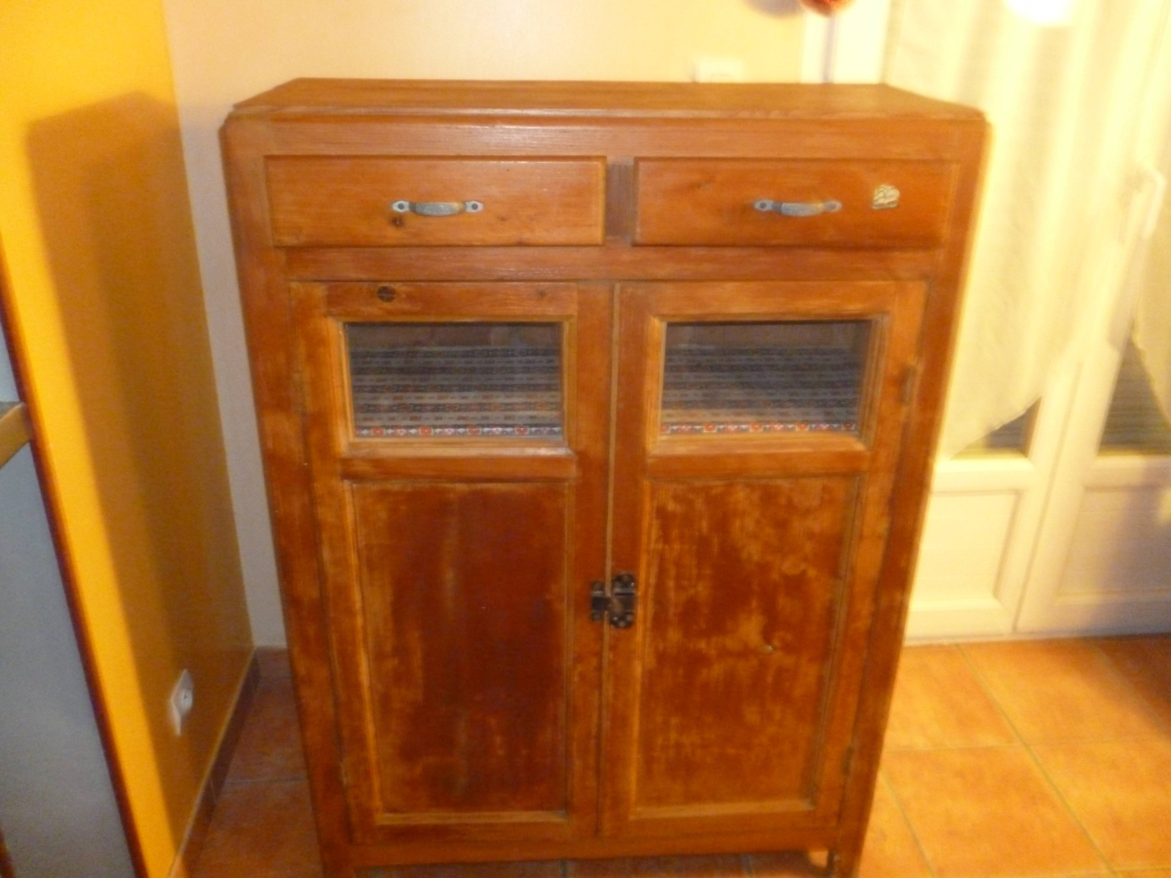 Parisian buffet glazed art deco two drawers