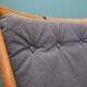 Chaise en hêtre, design danois, années 1960, designer : Illum Wikkelsø, fabrication : Niels Eilersen