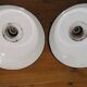 Pair of enameled sheet metal pendants