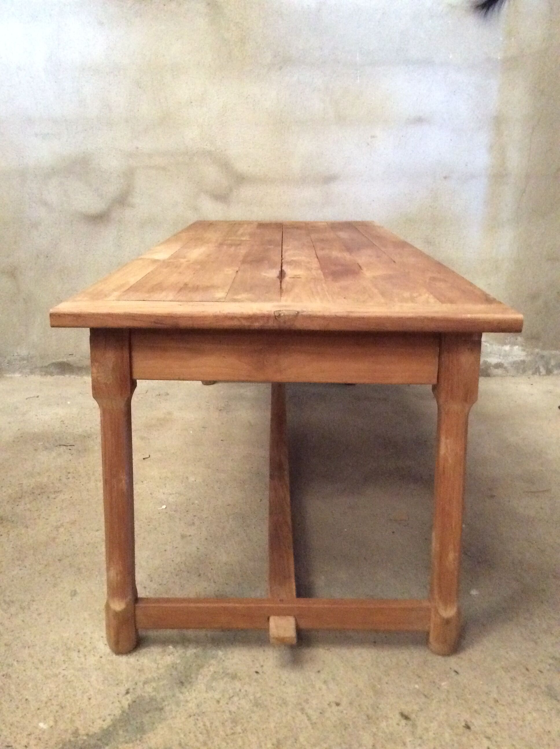 Old solid wood dining table