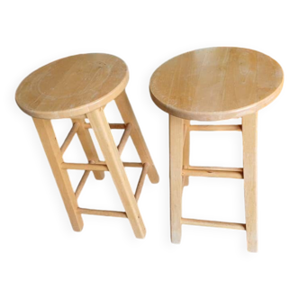 Low wooden stool workshop r
