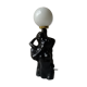 Black ceramic love couple lamp