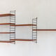 String wall shelf in teak by Kajsa and Nils Strinning danish 60s