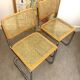 Pair of Marcel Breuer Cesca B32 chairs Made in Italy