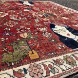 Gashgai nomadic / figurative carpet circa 1920