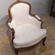 Paire de fauteuils bergères Louis XV