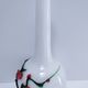 vase glass paste floral decoration Japonese style vintage