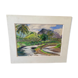Old watercolor 1966