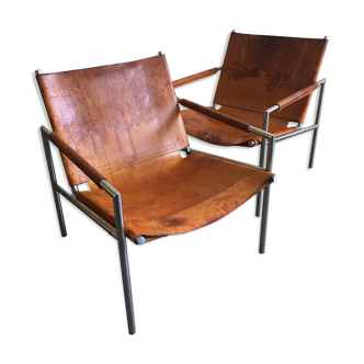 Paire de fauteuils SZ02 de Martin Visser, années 1960
