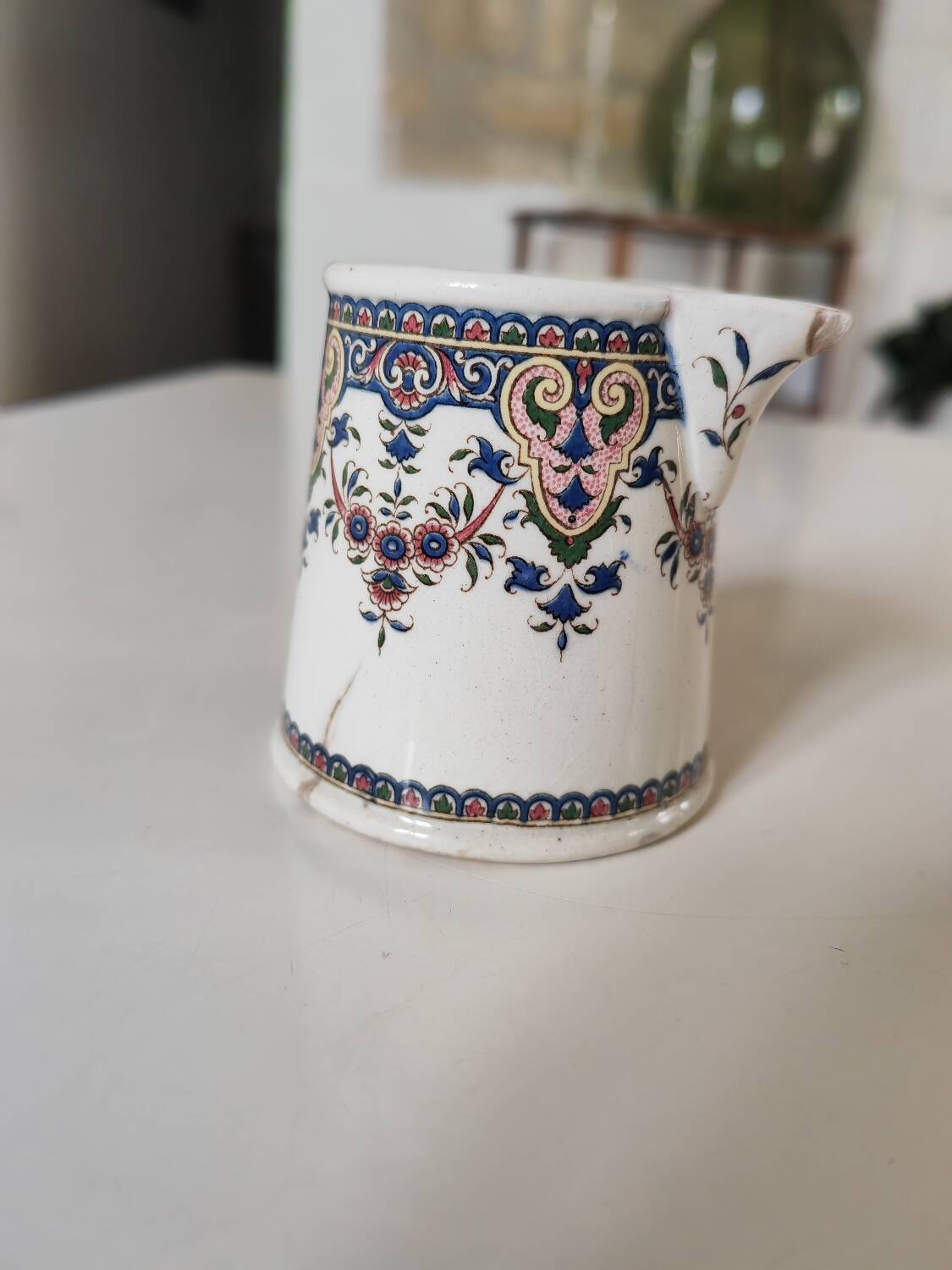 Sarreguemines milk jug