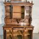 Troubadour style walnut dining room sideboard