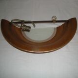 Art Deco half-moon wall lamp from the 1930s