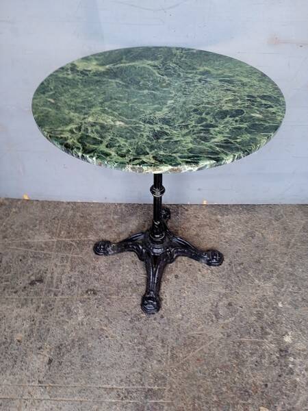Marble bistro table 67cm / pedestal table