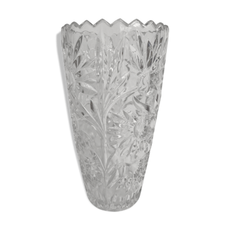 Oberglas Autria vase in vintage moulded glass 60/70, 30 cm