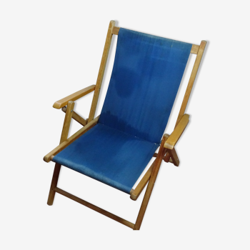 Chaise vintage camping