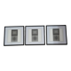Vintage Optical Art Triptych - Victor Vasarely - 3 Frames 40x40cm