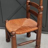 Old small straw chair