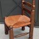 Old small straw chair