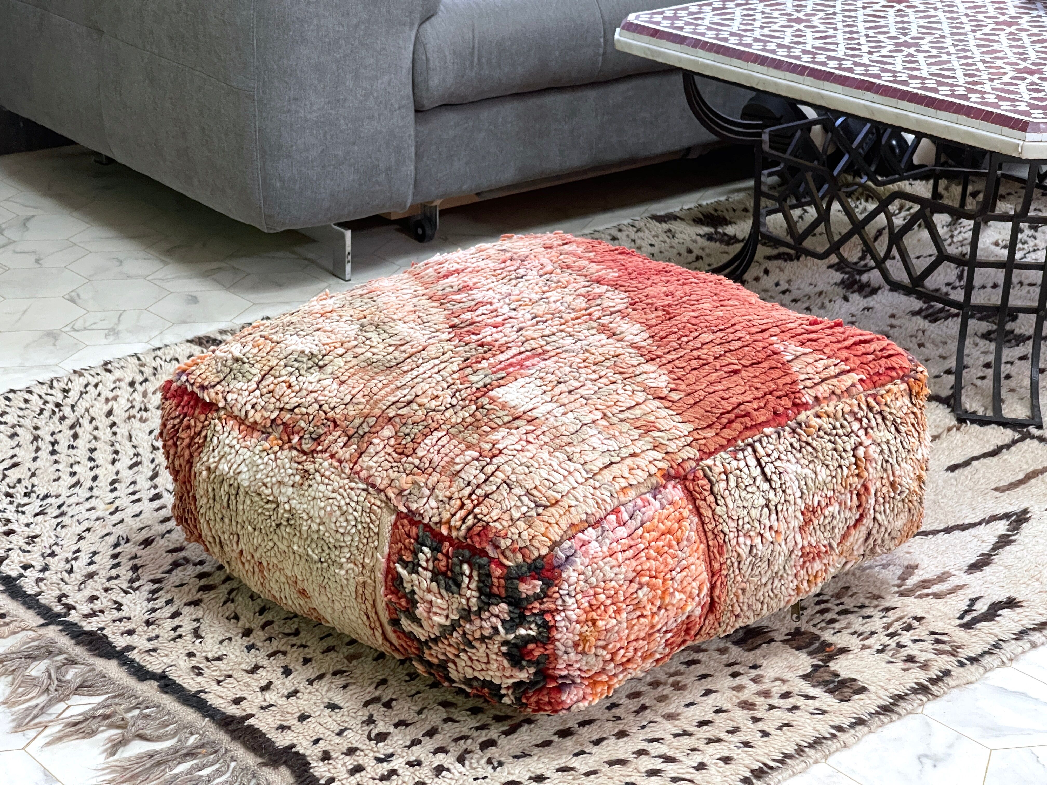 Moroccan Kilim Pouf