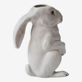 Zoomorphic slurry pitcher white rabbit