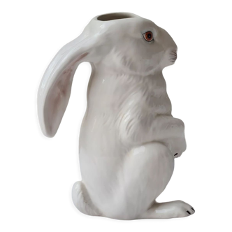 Zoomorphic slurry pitcher white rabbit