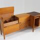 Vintage sideboard 1960s Italy attributed to Carlo Scarpa Anfodillo execution