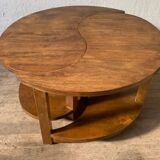 Table basse vintage en bois massif
