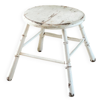 Antique bamboo stool