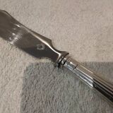Butter knife with silver metal handle, goldsmith SFAM art deco style