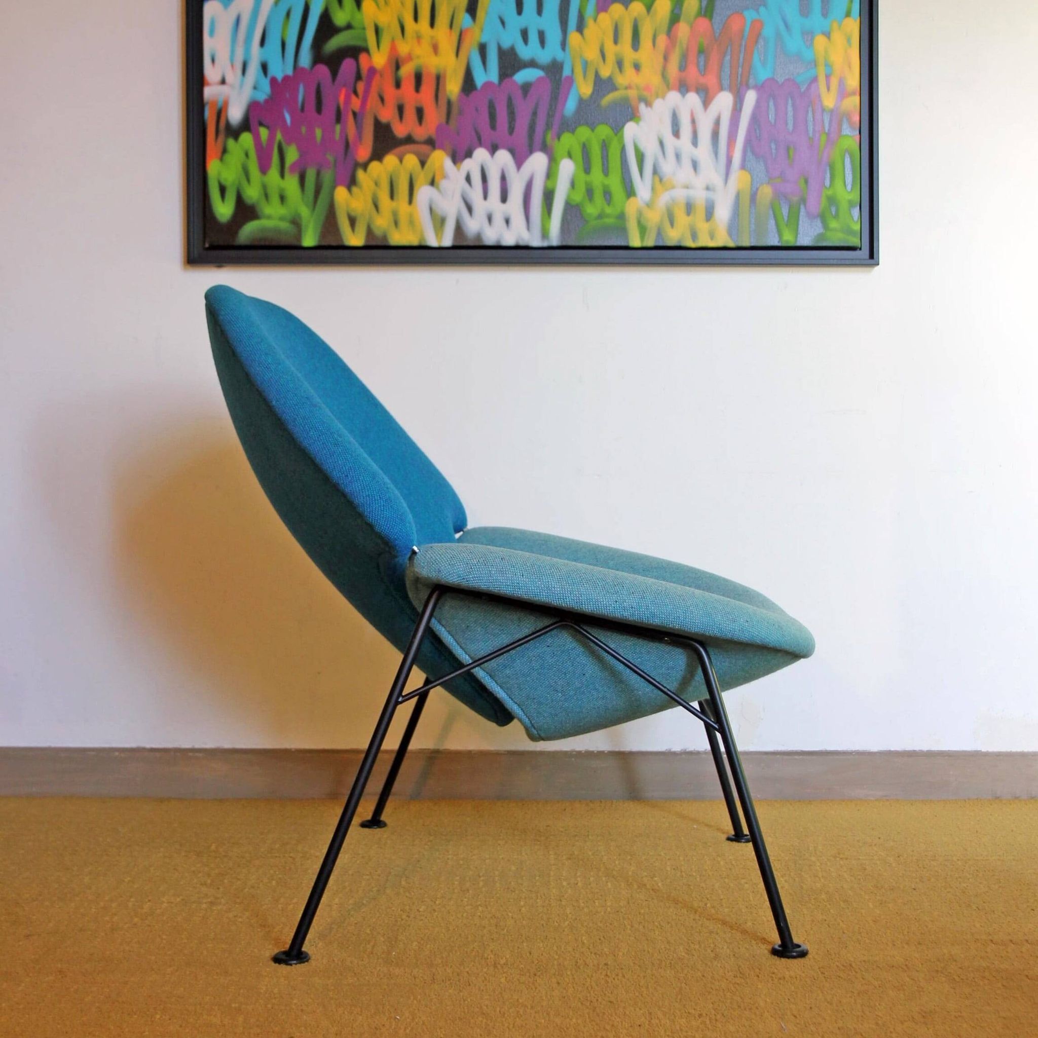 Model F555 armchair by Pierre Paulin, published by Artifort in the 1960s.