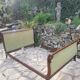 Mahogany empire bed with gooseneck 140x190