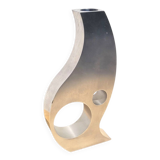 70s free-form aluminum design candle holder