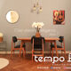 Meal table, expandable, oak