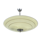 Mid Century Glass Pendant by Napako, Czechoslovakia, 1960's