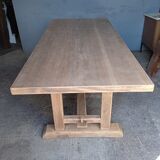 Farmhouse table / countryside natural solid wood