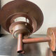 Classic danish mcm outdoor wall lamp in copper