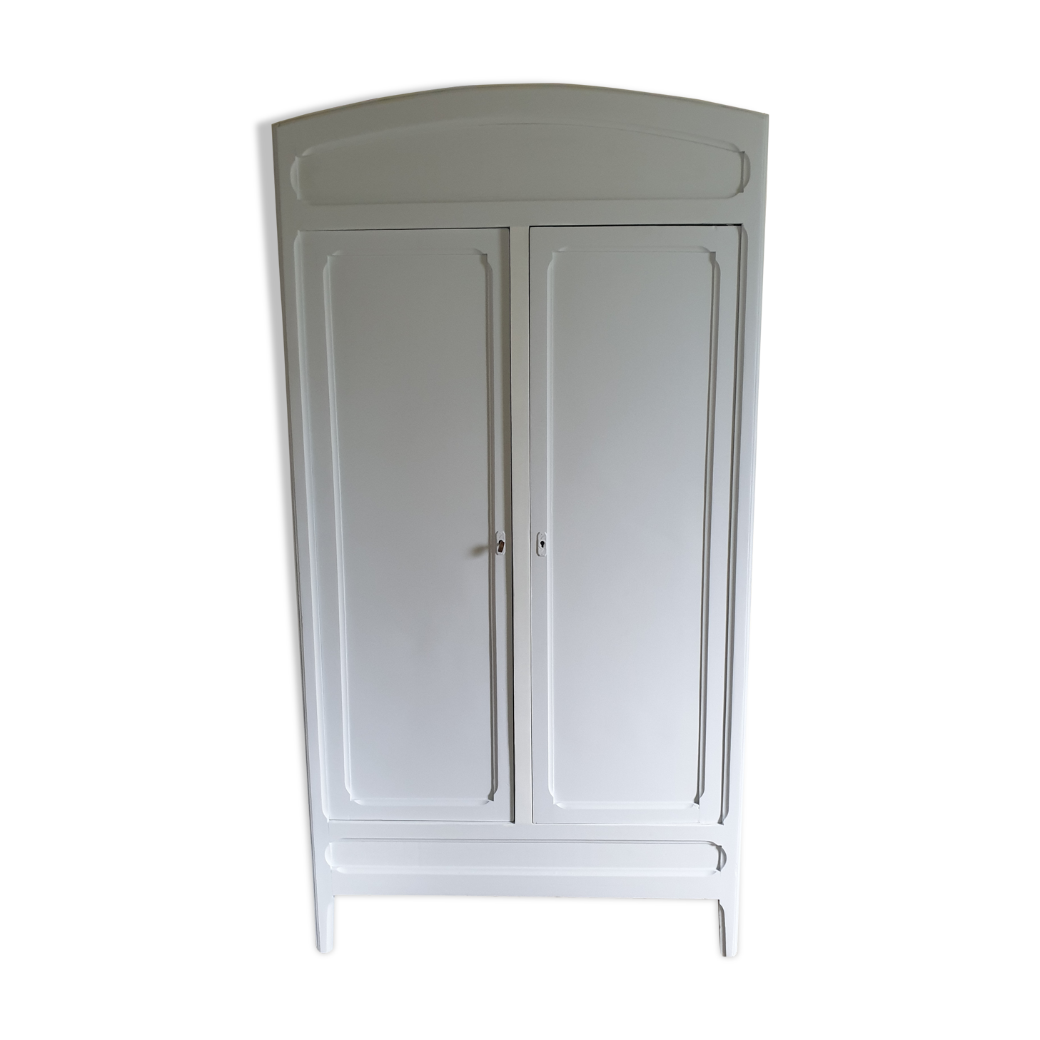 Armoire parisienne blanche deux portes