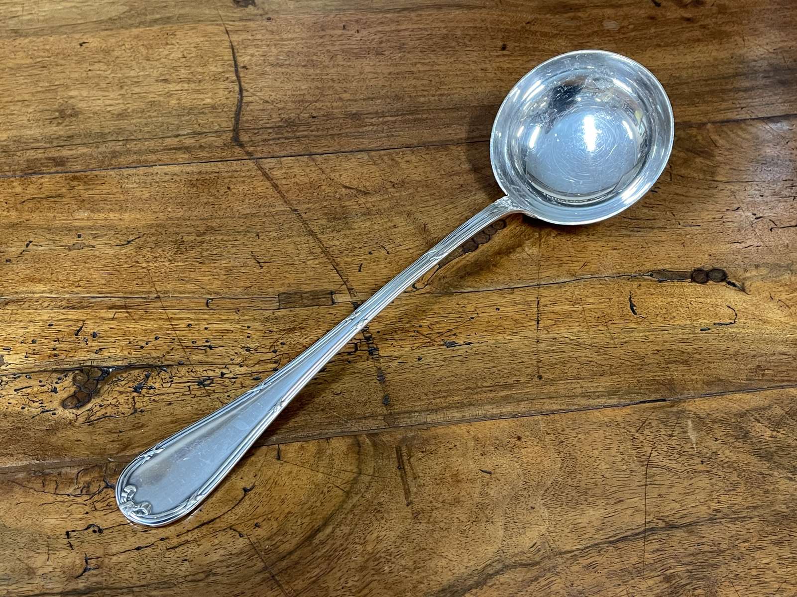 Christofle ladle in silver metal