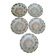 5 dessert plates barbotine Sarreguemines