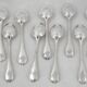 Christofle Rubans, 12 teaspoons, coffee, dessert, 14.5 cm, excellent condition.