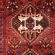 Vintage Traditional Tribal Rug 284x175 cm Wool Oriental HandMade Rug, Red Black