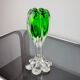 Sommerso green candle holder by Flavio Poli for Seguso, Murano glass, Italy, 1970