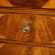 George III Sheraton linen cupboard in walnut, circa 1760.