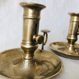Duo candlesticks in brass