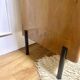 Vintage chest of drawers feet black metal